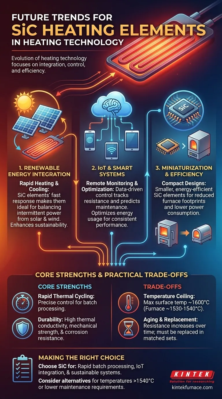 SiC 발열체의 난방 기술에서 예상되는 미래 동향은 무엇입니까? 효율성과 제어의 혁신을 발견하십시오 시각적 가이드
