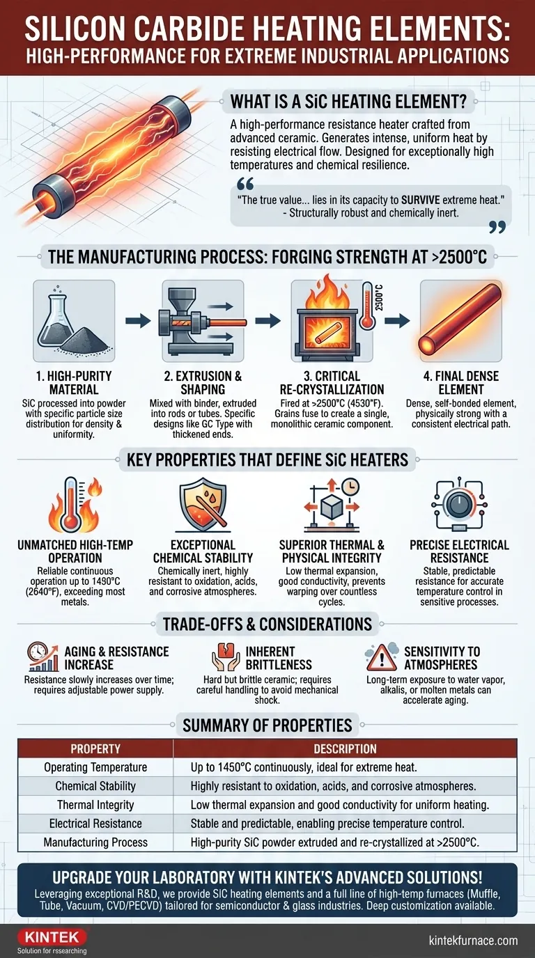 ¿Qué es un elemento calefactor de carburo de silicio y cómo se fabrica? Descubra soluciones de calefacción duraderas y de alta temperatura Guía Visual