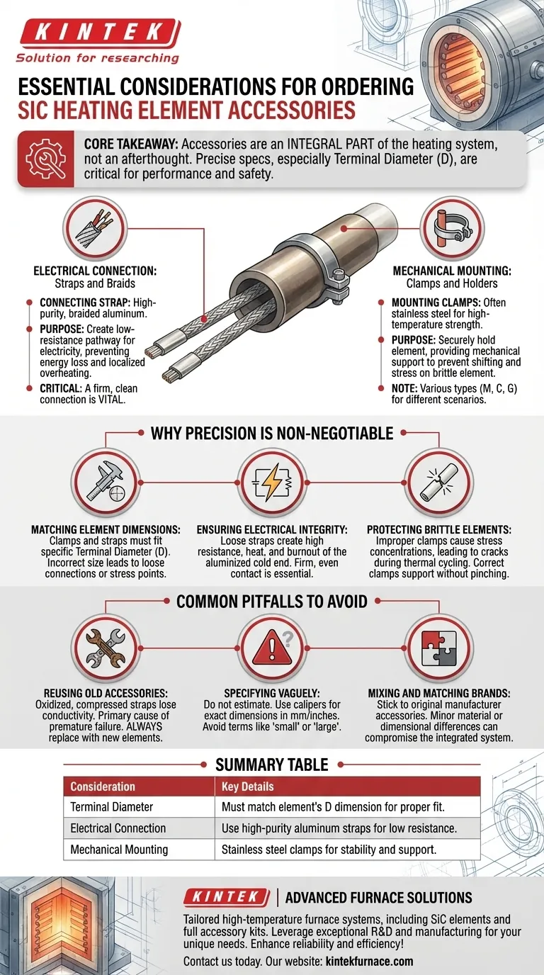 订购碳化硅 (SiC) 加热元件配件时应考虑哪些因素？确保峰值性能和安全 图解指南