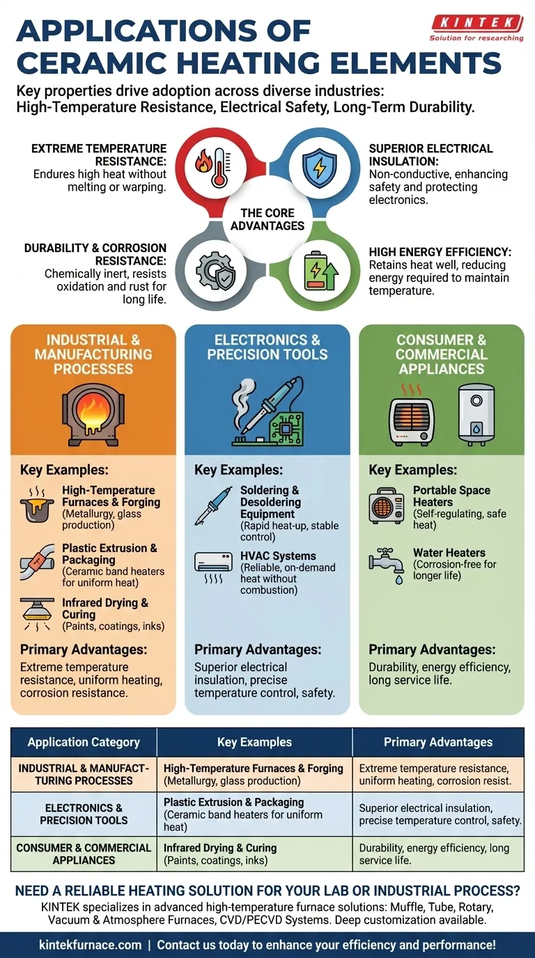 Was sind gängige Anwendungen für keramische Heizelemente? Vielseitige Einsatzmöglichkeiten in Industrie, Elektronik und Geräten Visuelle Anleitung