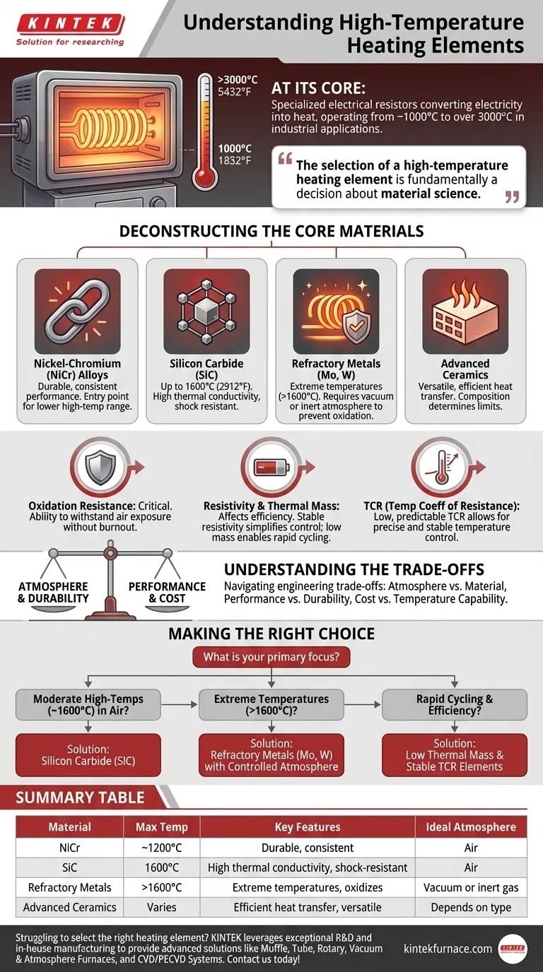 Was sind Hochtemperatur-Heizelemente und in welchem Temperaturbereich arbeiten sie? Wichtige Materialien & Bereiche erklärt Visuelle Anleitung