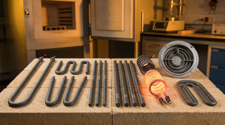 Quelles formes sont disponibles pour les éléments chauffants MoSi2 et SiC ? Comparez les formes et les matériaux pour votre four