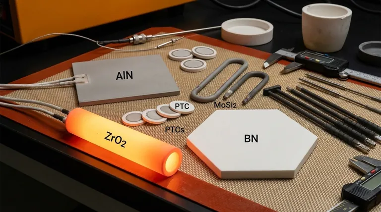 MoSi2 및 SiC 외에 발열체로 사용되는 다른 세라믹 재료는 무엇이 있나요? 극한 성능을 위한 특수 옵션 탐색