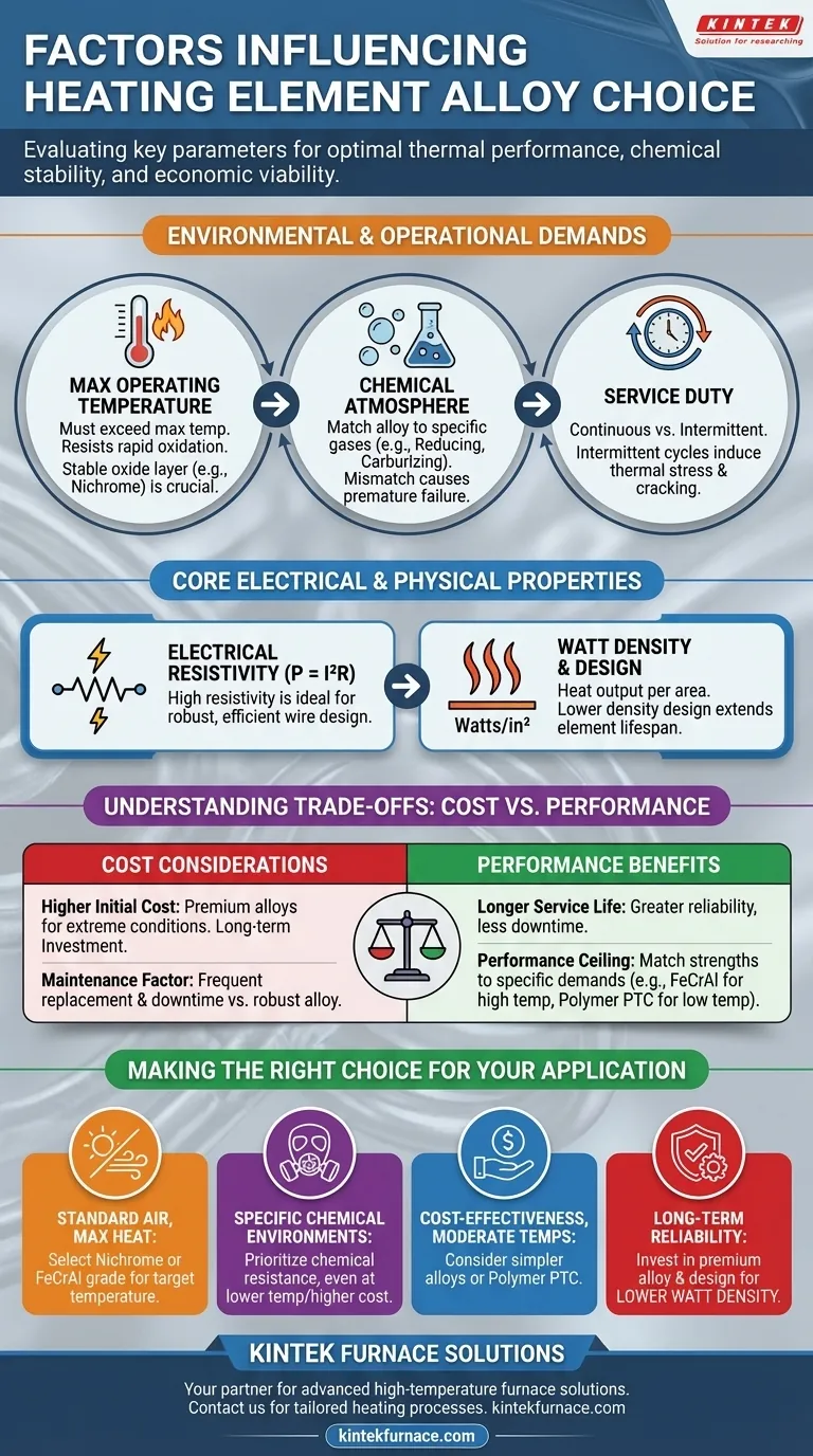 What factors influence the choice of alloy for a heating element? Ensure Optimal Performance and Longevity Visual Guide