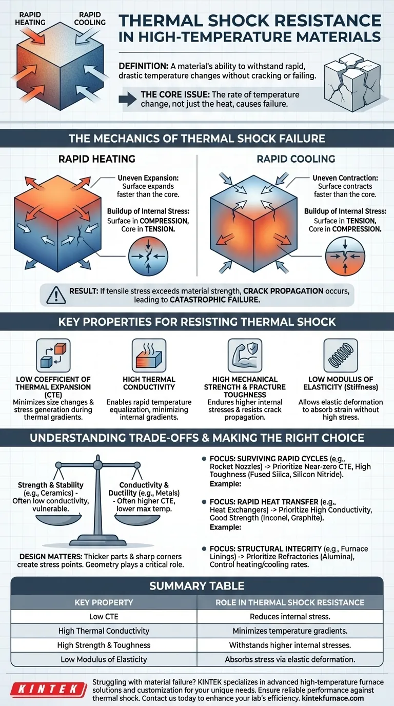 Cos'è la resistenza agli shock termici e perché è importante per i materiali ad alta temperatura? Garantire la durabilità nel calore estremo Guida Visiva