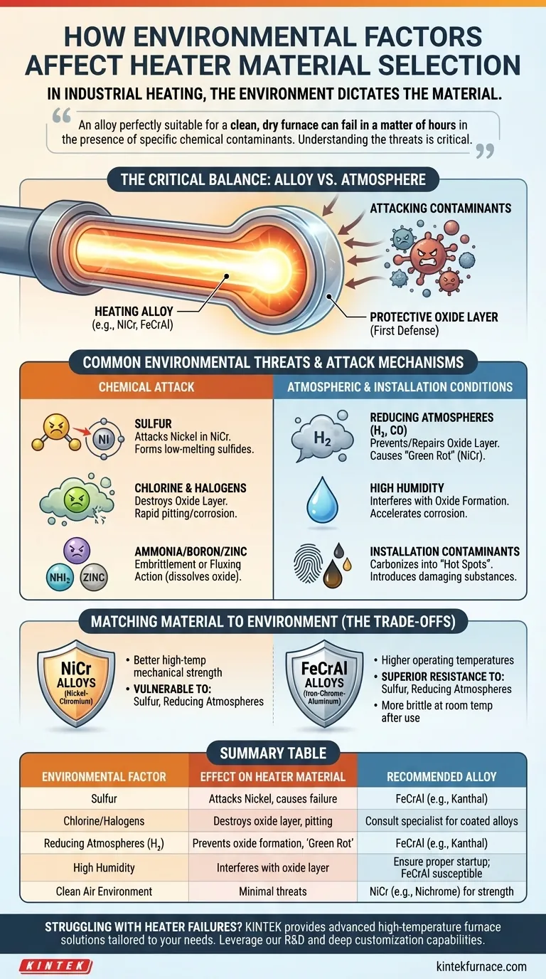 How do environmental factors affect heater material selection? Choose the Right Alloy for Your Industrial Heating Needs Visual Guide