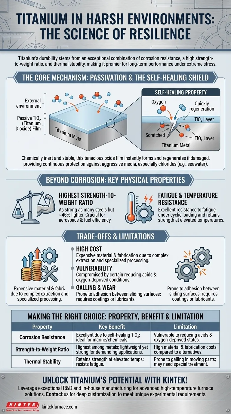 Qu'est-ce qui rend le titane adapté aux environnements difficiles ? Découvrez sa résistance à la corrosion et sa résistance Guide Visuel