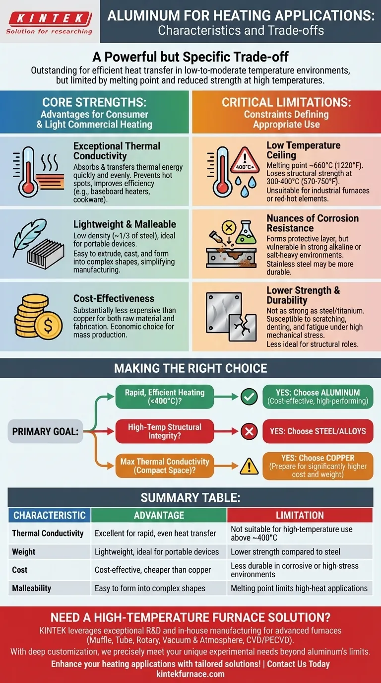 Quali sono le caratteristiche dell'alluminio per le applicazioni di riscaldamento? Scopri soluzioni efficienti per il trasferimento di calore Guida Visiva
