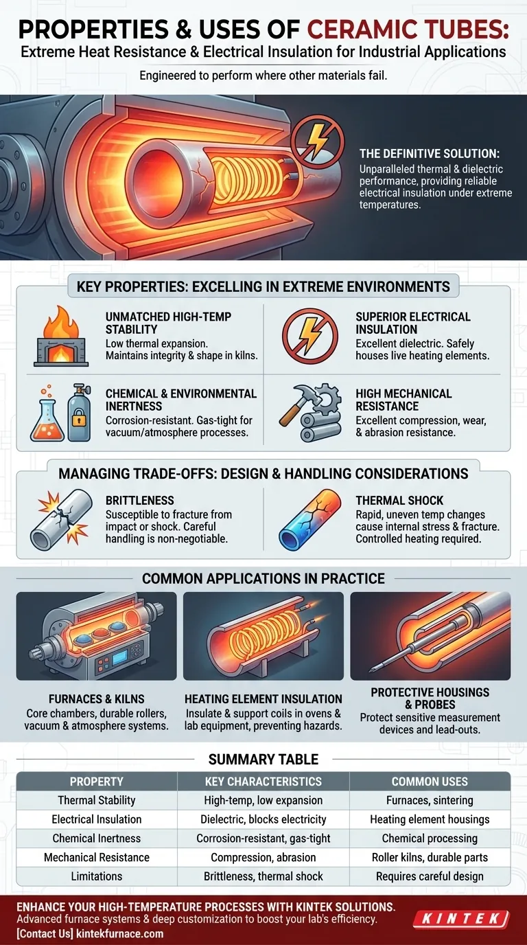 Quali sono le proprietà e gli usi dei tubi ceramici? Sblocca soluzioni isolanti per alte temperature Guida Visiva