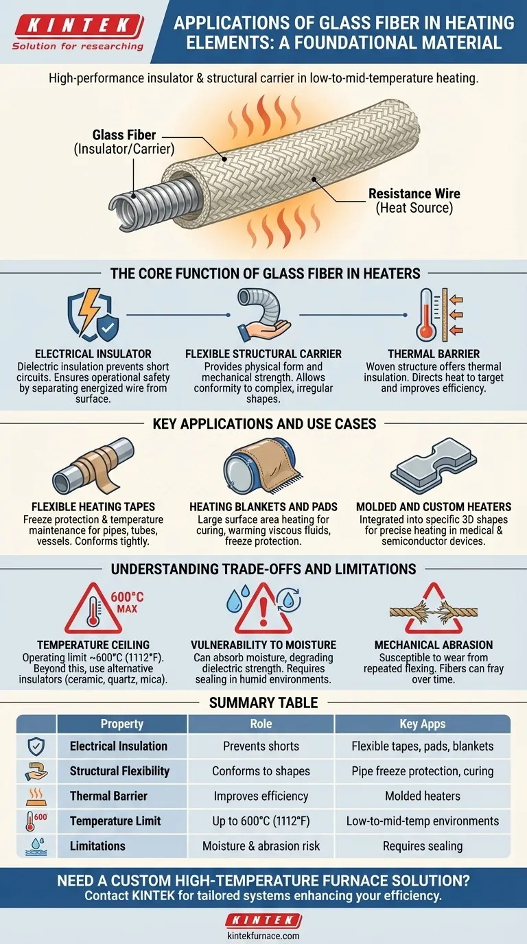 What are the applications of glass fiber in heating elements? Essential for Flexible, Low-Temp Heating Solutions Visual Guide