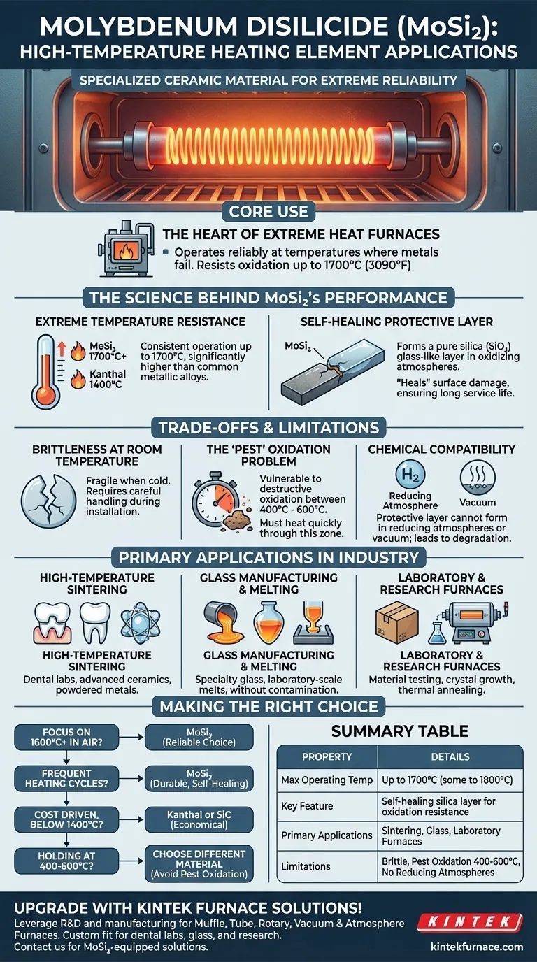 二硅化钼 (MoSi₂) 的典型应用有哪些？解锁高温加热解决方案 图解指南