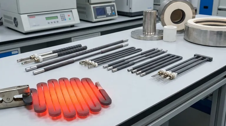 탄화규소 발열체에는 어떤 종류의 디자인이 있나요? 막대형, U형, W형, SCR형을 살펴보세요