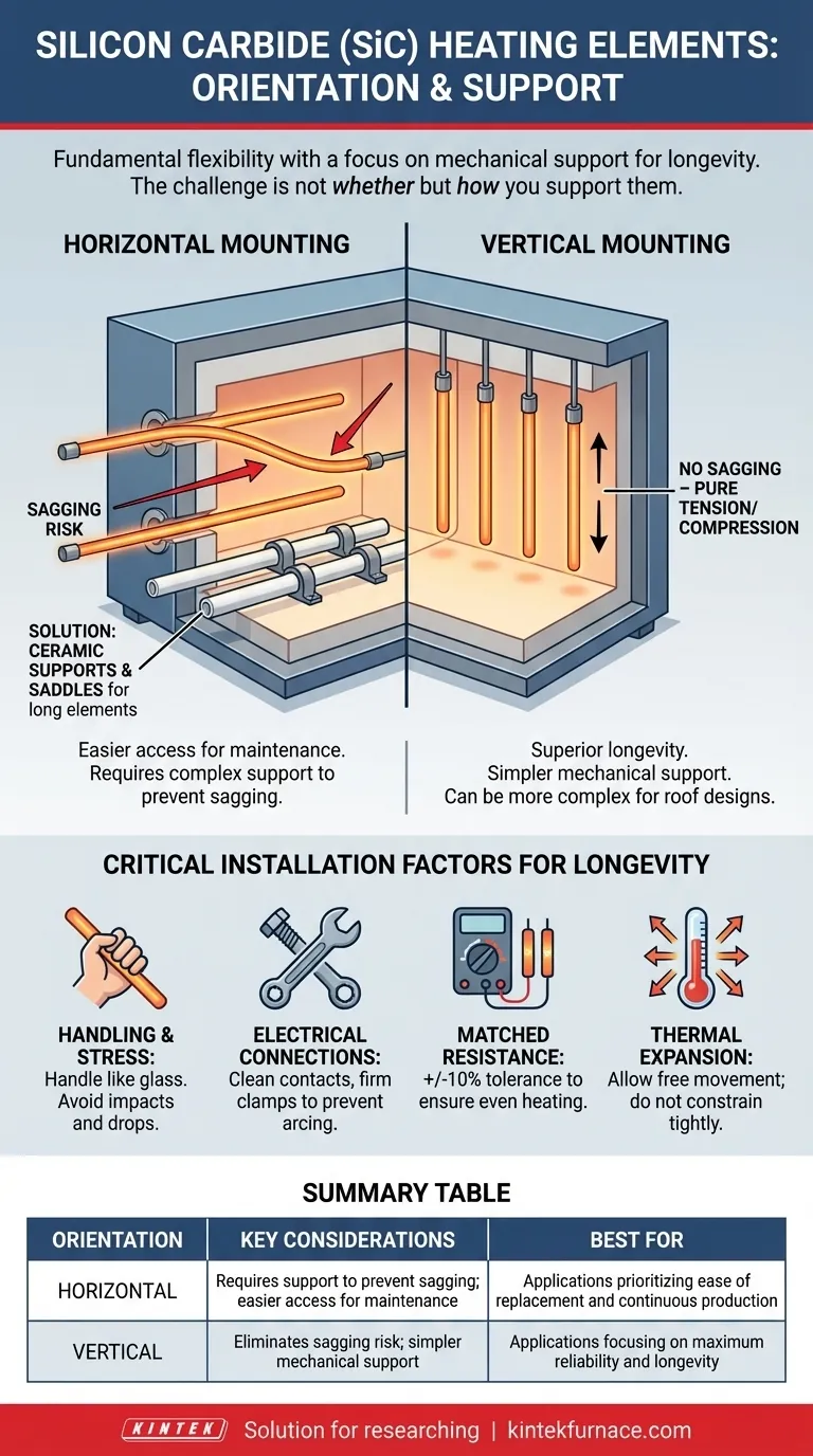 실리콘 카바이드 발열체를 어떤 방향으로 사용할 수 있습니까? 최대 효율을 위해 가마 설정을 최적화하세요 시각적 가이드