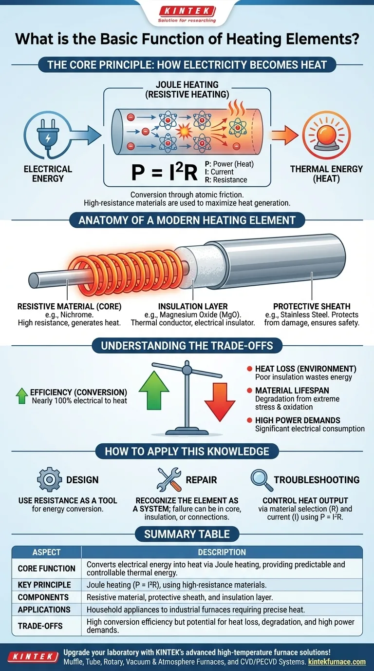Qual é a função básica dos elementos de aquecimento? Converter Eletricidade em Calor Controlado de Forma Eficiente Guia Visual