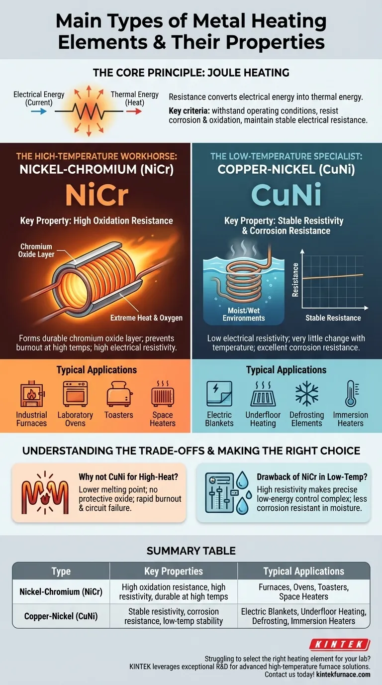 What are the main types of metal heating elements and their properties? Choose the Right Alloy for Your Heating Needs Visual Guide