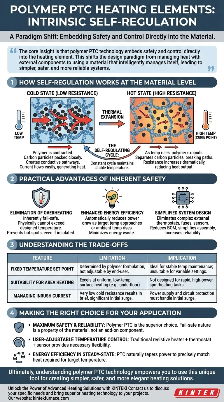 Was zeichnet Polymer-PTC-Heizelemente aus? Entdecken Sie inhärente Sicherheit und Selbstregulierung Visuelle Anleitung