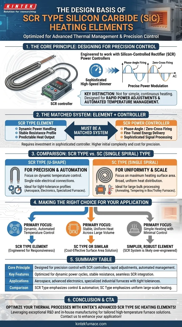 What is the design basis of SCR Type Silicon Carbide Heating Elements? Optimize for Precision Control Visual Guide