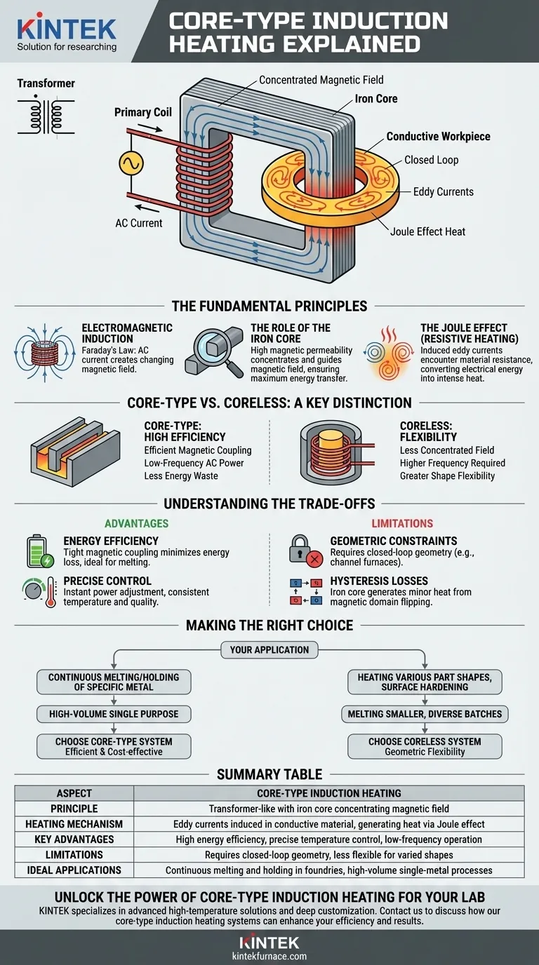 How does core type induction heating work? Unlock Efficient, Controlled Heat for Metals Visual Guide