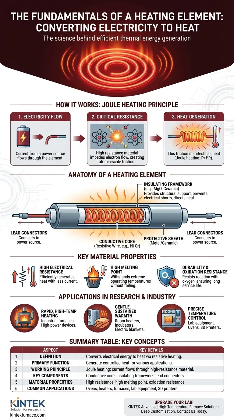 O que é um elemento de aquecimento e qual é a sua função principal? Descubra a Geração Eficiente de Calor para Suas Aplicações Guia Visual