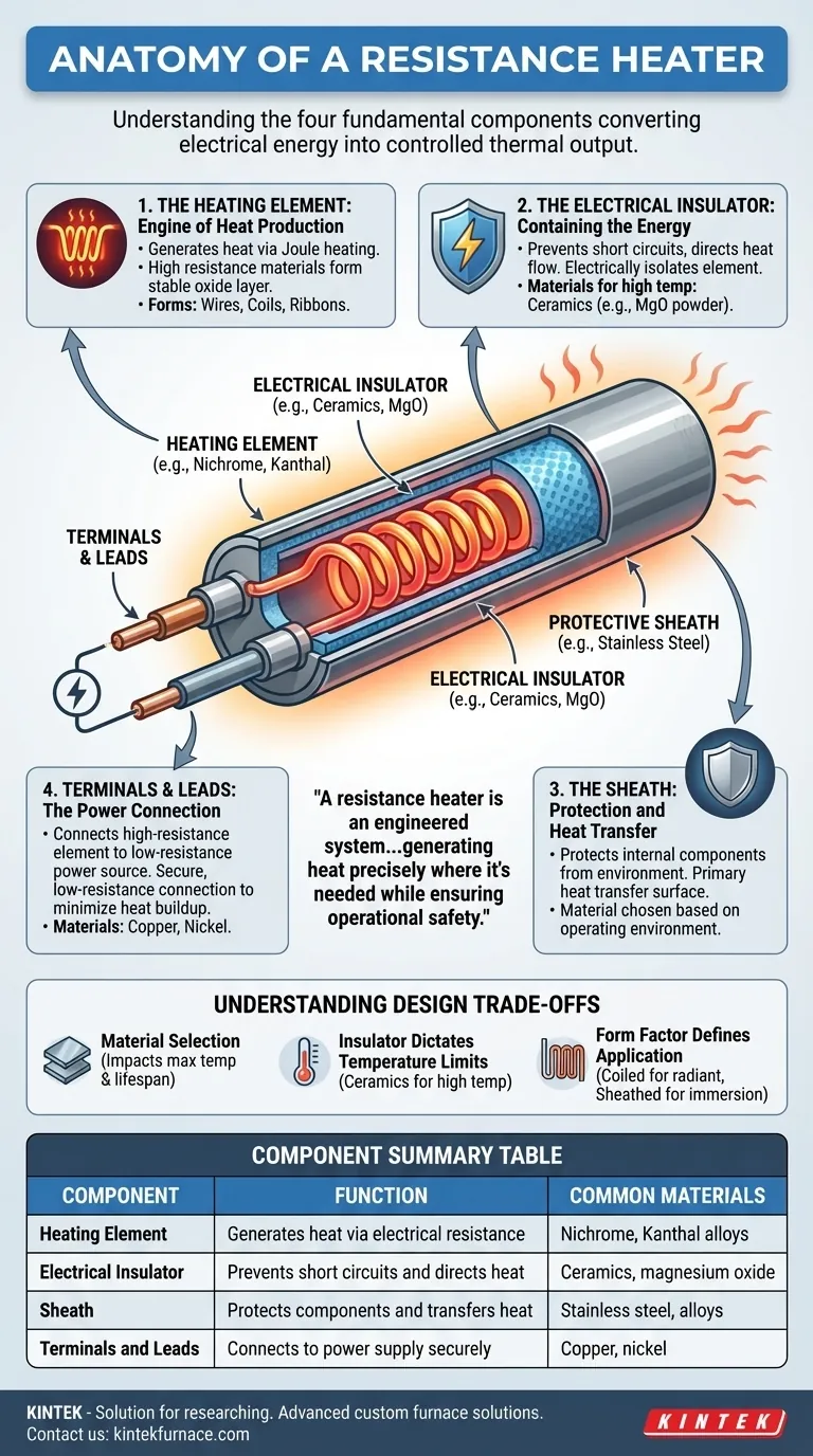Was sind die Hauptkomponenten einer Widerstandsheizung? Entdecken Sie die Schlüsselteile für effizientes Heizen Visuelle Anleitung