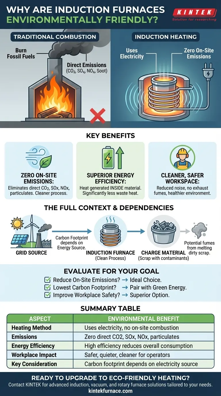 Por que os fornos de indução são considerados ecologicamente corretos? Descubra soluções de aquecimento limpas e eficientes Guia Visual