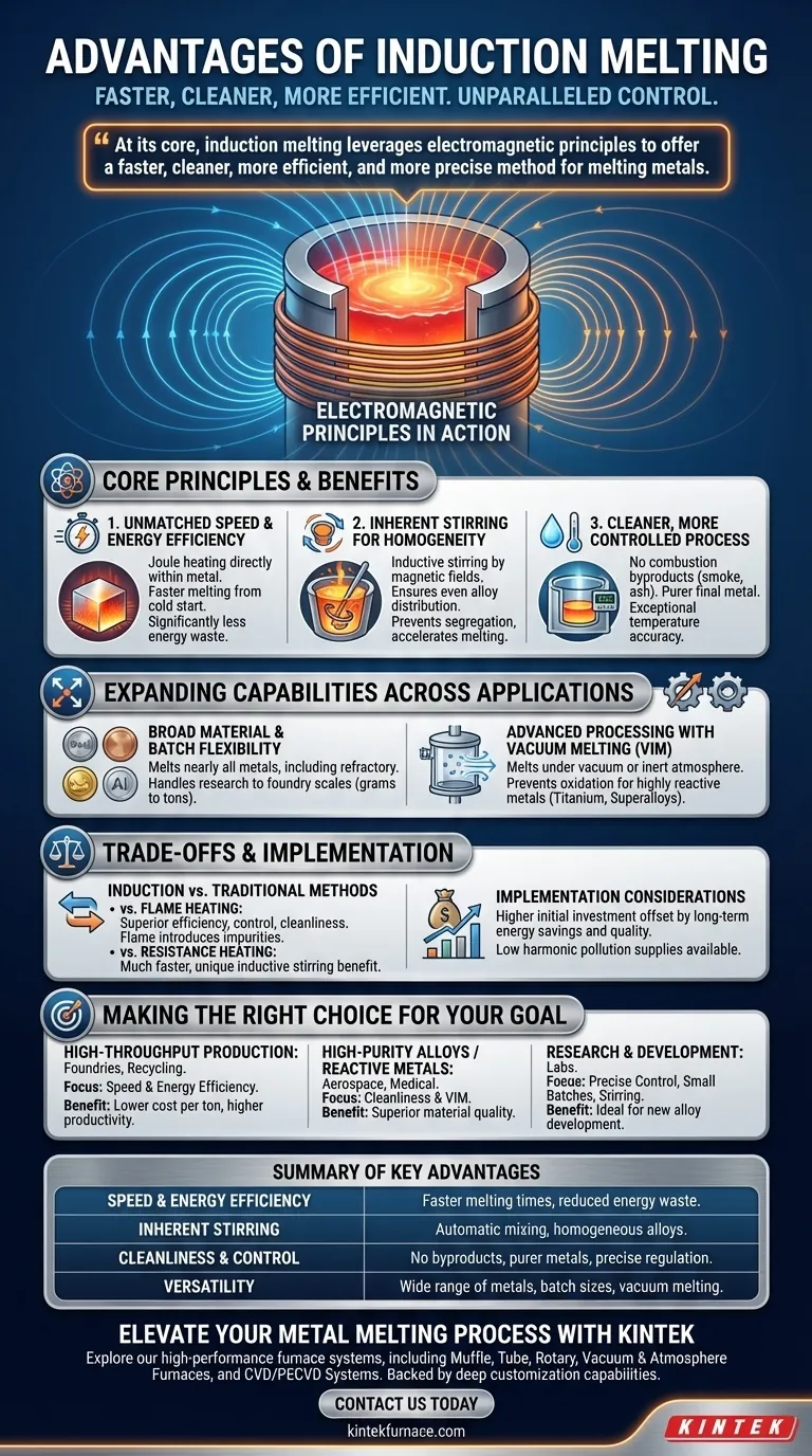¿Cuáles son las ventajas de la fusión por inducción? Logre un procesamiento de metales más rápido, limpio y eficiente Guía Visual