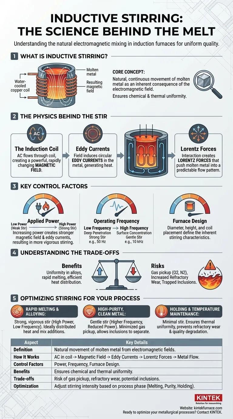 What is inductive stirring and how does it work? Master Molten Metal Mixing for Superior Alloys Visual Guide