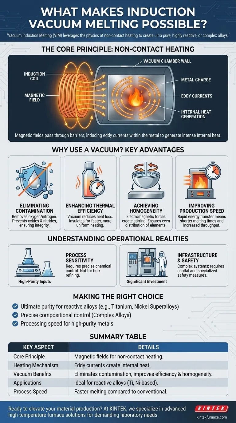Qu'est-ce qui rend possible la fusion sous vide par induction ? Débloquez la production de métaux ultra-purs Guide Visuel