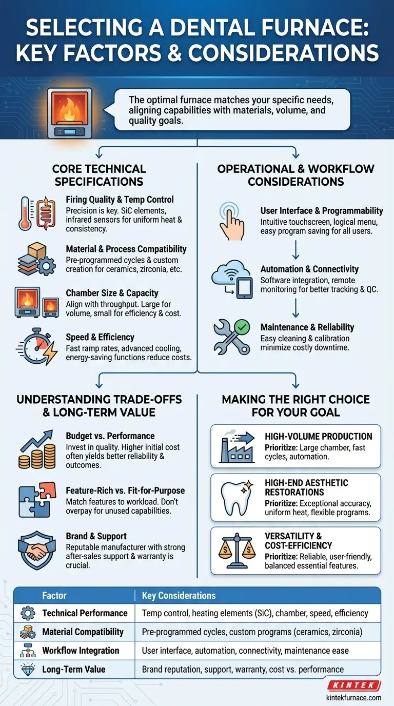 치과용 전기로 선택 시 고려해야 할 요소는 무엇인가요? 최적의 실험실 성능을 위한 주요 팁 시각적 가이드