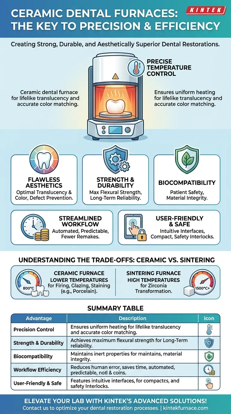 Quali sono i vantaggi dei forni da laboratorio per ceramica dentale? Ottenere restauri dentali superiori con precisione Guida Visiva
