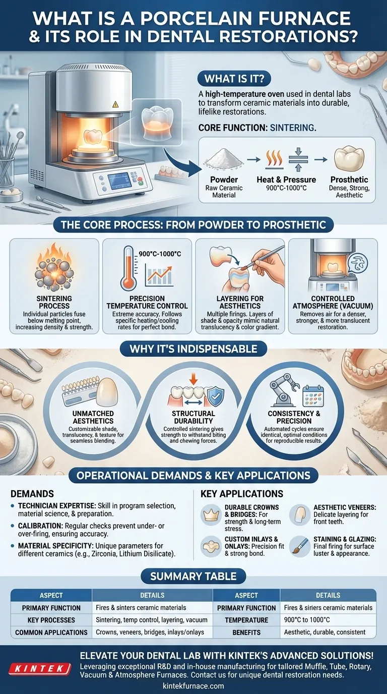 什么是瓷炉？它在牙科修复体中扮演什么角色？实现逼真、耐用的牙科修复体 图解指南