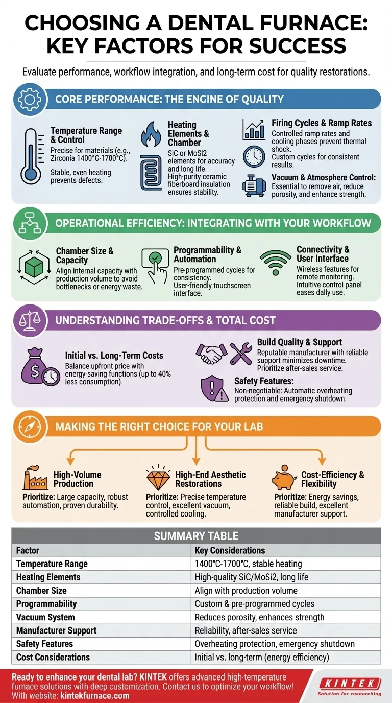 덴탈 퍼니스를 선택할 때 고려해야 할 요소는 무엇입니까? 귀사 실험실의 성능과 효율성을 최적화하십시오 시각적 가이드