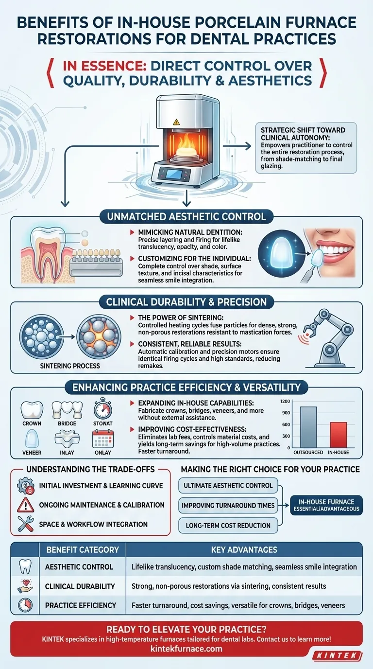 Quais são os benefícios gerais dos fornos de porcelana para consultórios odontológicos? Alcance Controle e Eficiência Superiores Guia Visual