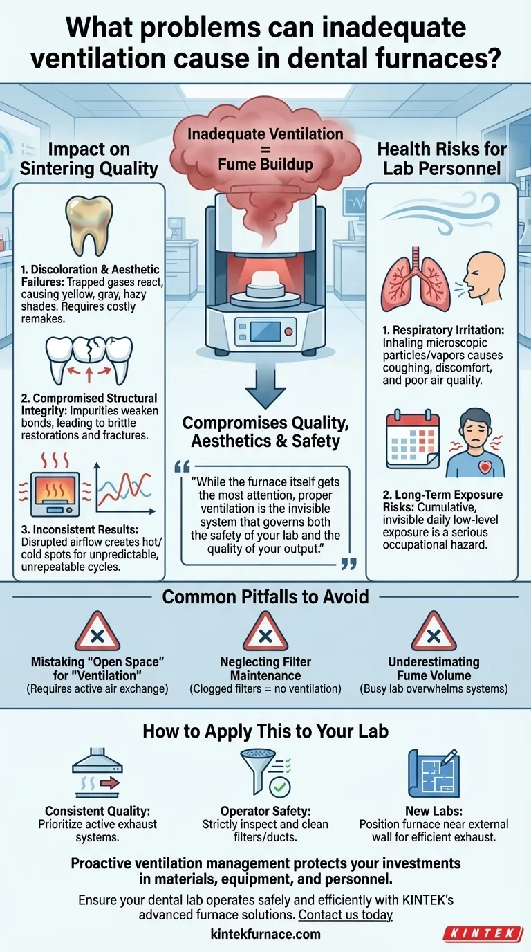 치과용 퍼니스 환기 부족이 어떤 문제를 일으킬 수 있습니까? 연구실의 품질과 안전을 보호하십시오. 시각적 가이드