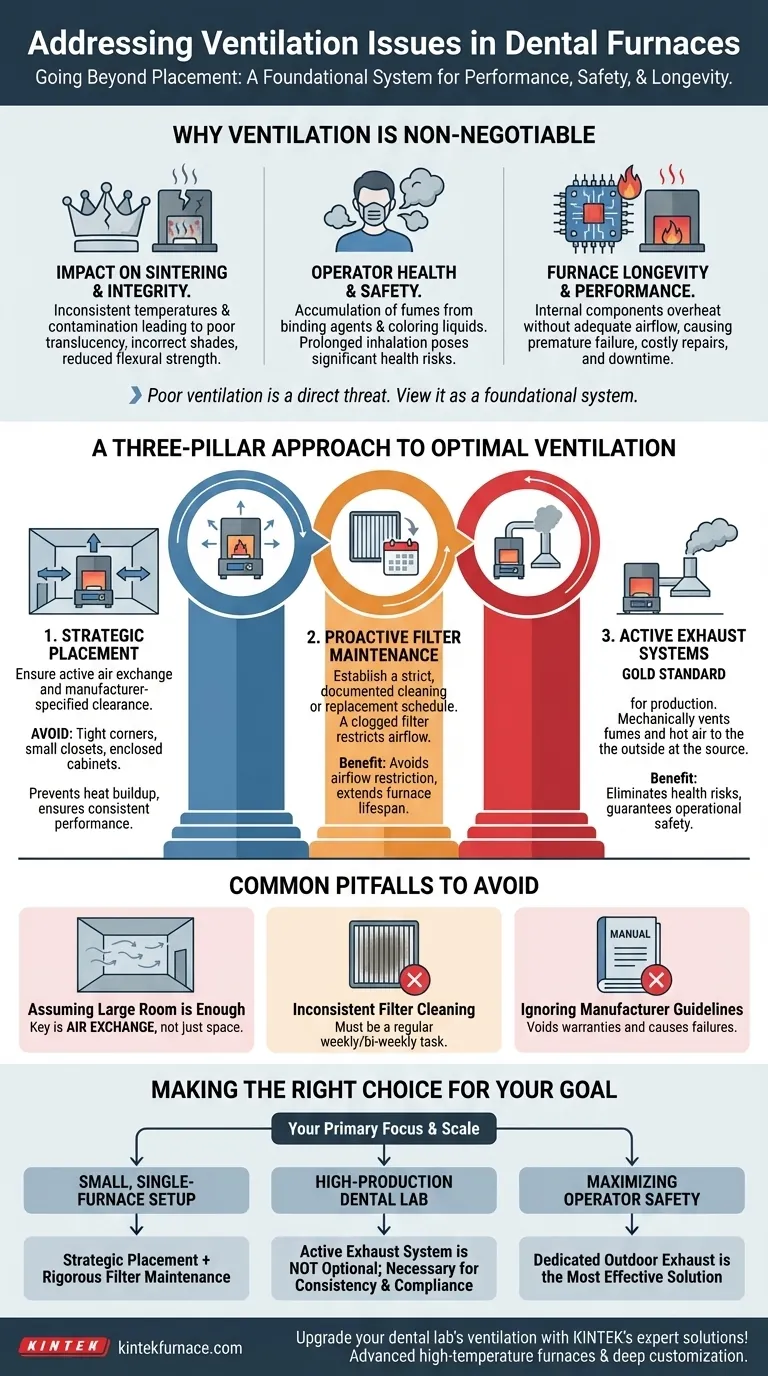 Wie können Belüftungsprobleme in Dentallaboröfen behoben werden? Sichern Sie Sicherheit und Qualität in Ihrem Labor Visuelle Anleitung