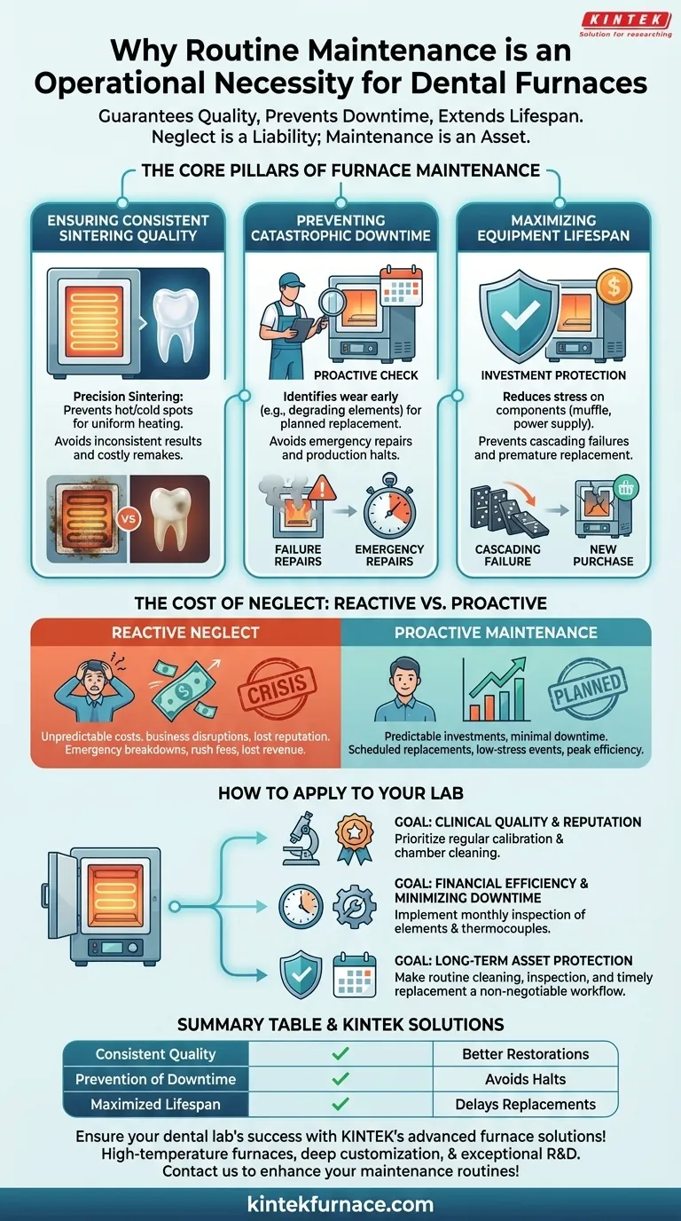 ¿Por qué es importante el mantenimiento rutinario para los hornos dentales? Aumente la calidad, el tiempo de actividad y la vida útil Guía Visual
