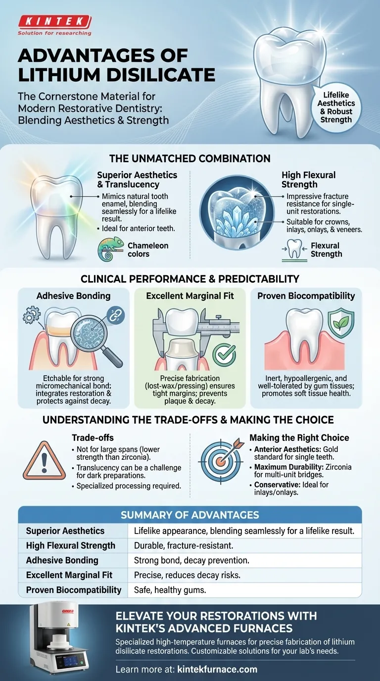 Quali sono i vantaggi del disilicato di litio come materiale dentale? Ottenere un'estetica naturale e una durata nel tempo Guida Visiva