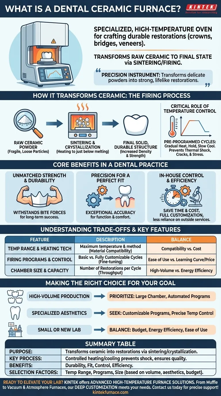 Cos'è un forno dentale in ceramica? Strumenti di precisione per restauri dentali durevoli ed estetici Guida Visiva