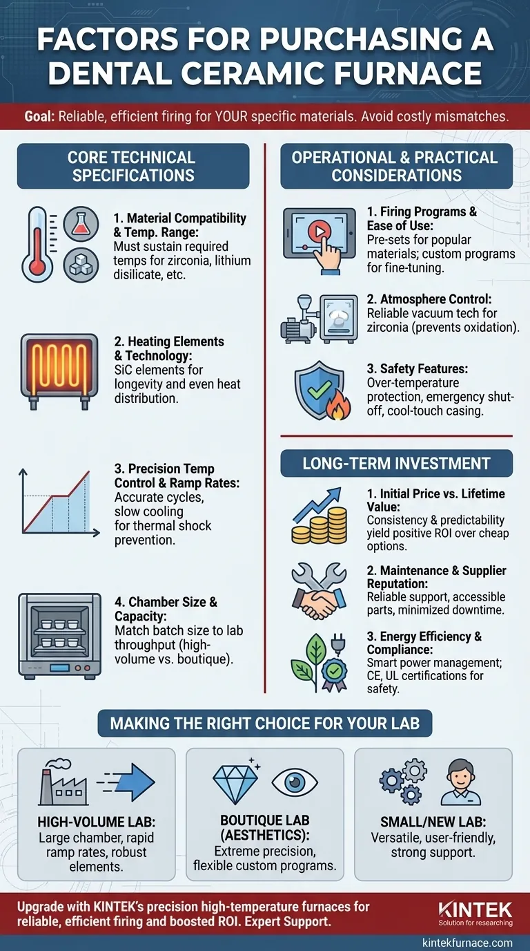 치과용 세라믹 퍼니스를 구매할 때 어떤 요소를 고려해야 할까요? 재료 호환성과 정밀도를 확인하세요 시각적 가이드