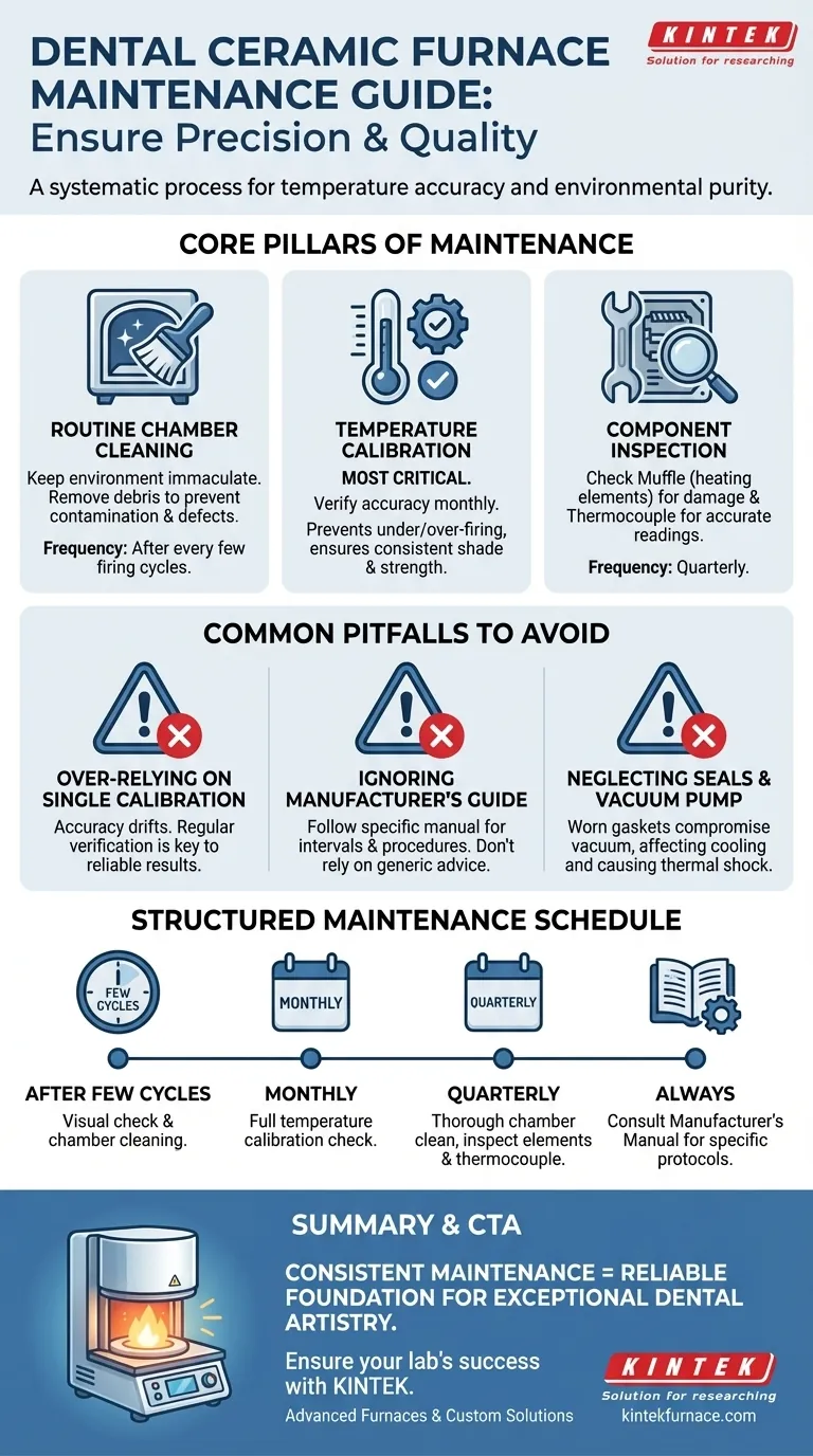 How should a dental ceramic furnace be maintained? Ensure Precision and Longevity for Perfect Restorations Visual Guide