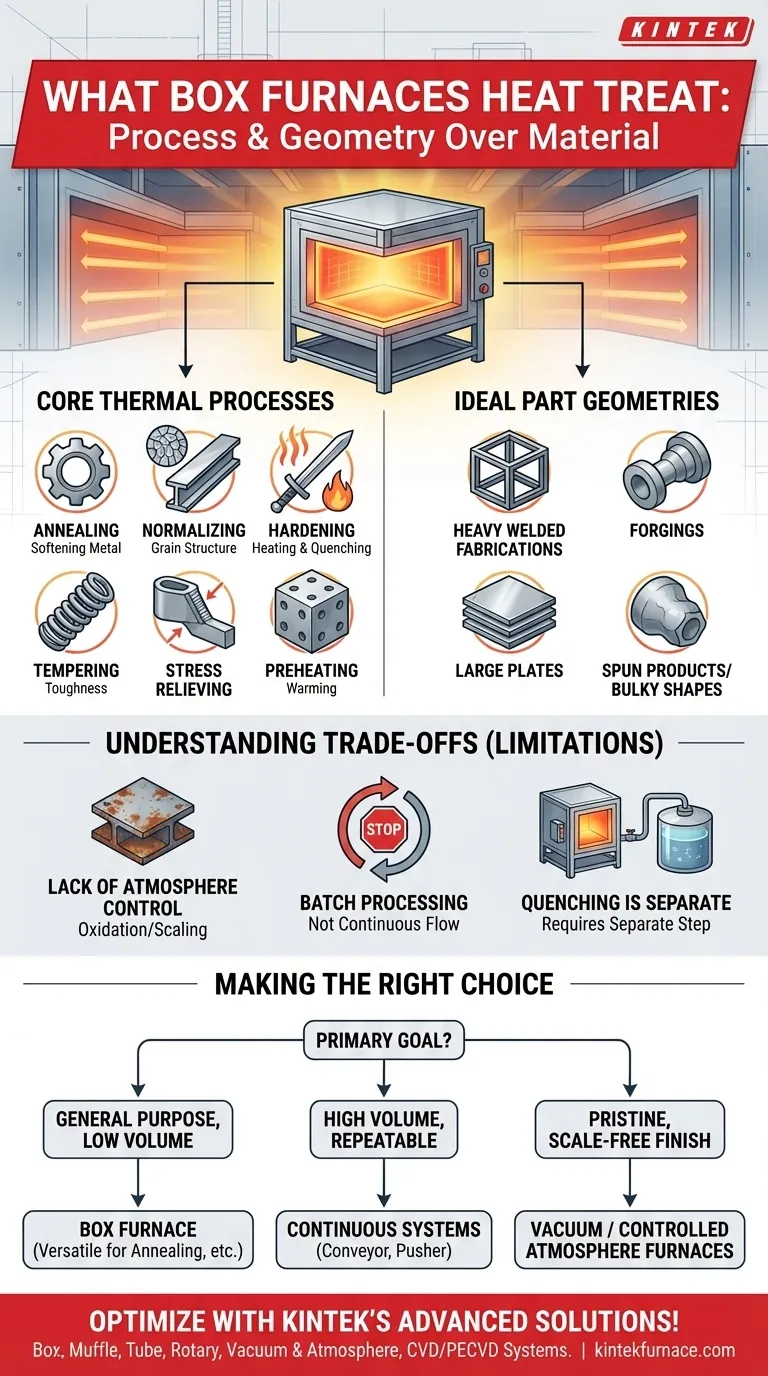 What types of materials can Box Furnaces heat treat? Versatile Solutions for Metals and More Visual Guide