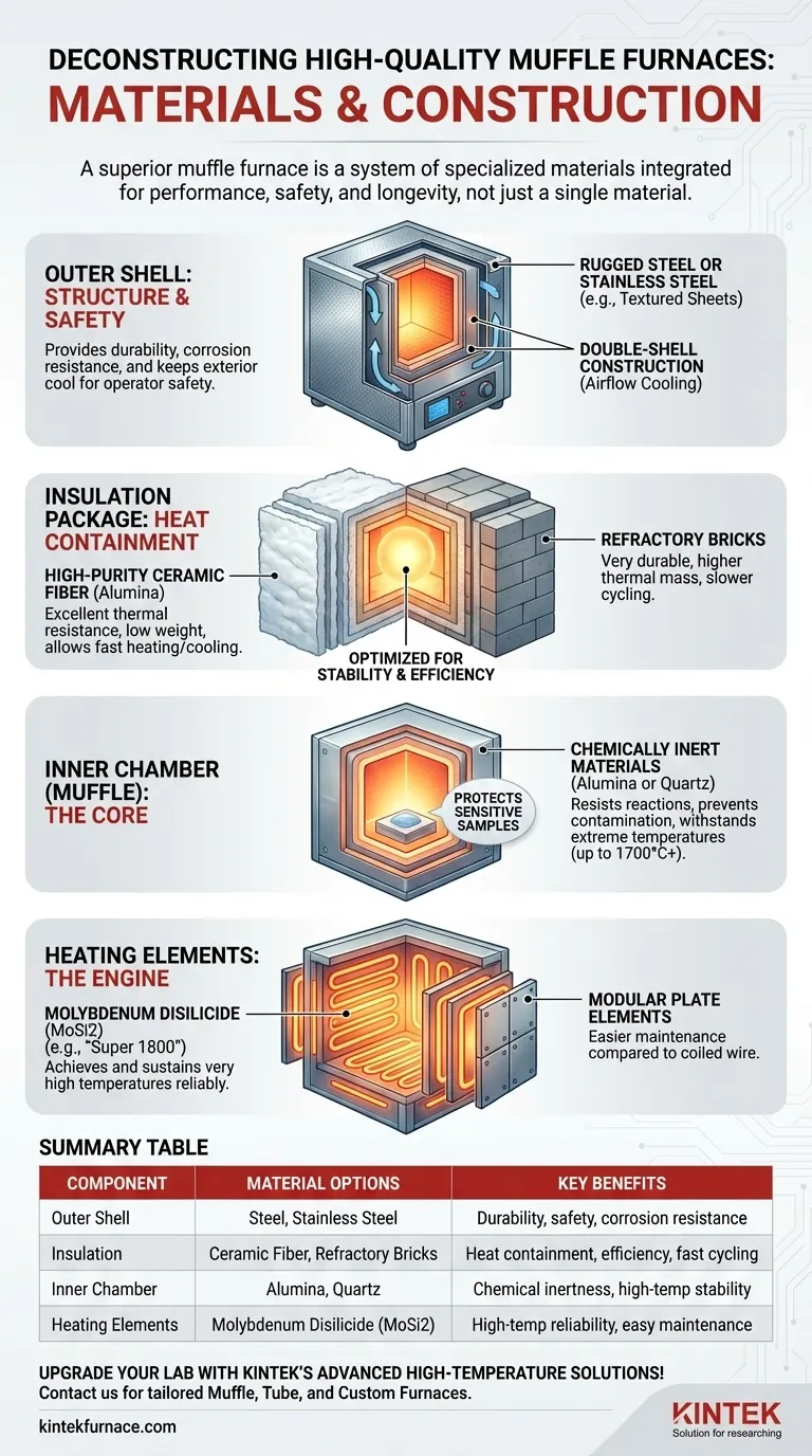 ما هي المواد المستخدمة في بناء أفران الكتم عالية الجودة؟ اكتشف المكونات الرئيسية لتحقيق الأداء الأمثل دليل مرئي