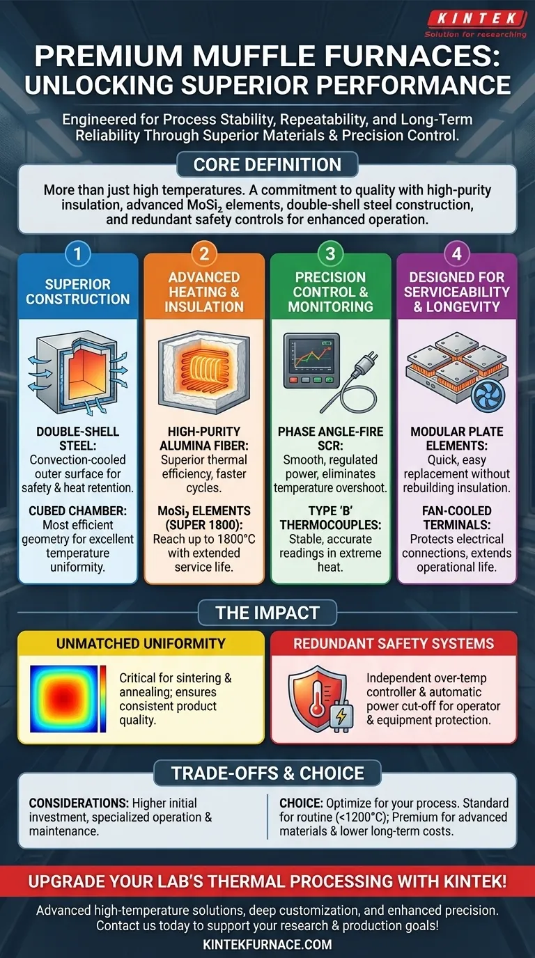 Quais são algumas características principais dos fornos mufla premium? Desbloqueie Desempenho e Segurança Superiores Guia Visual