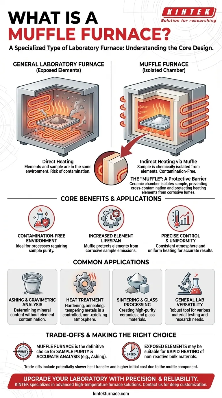 Was ist ein Muffelofen und wie verhält er sich zu Laboröfen? Entdecken Sie seine wichtigsten Vorteile für Ihr Labor Visuelle Anleitung