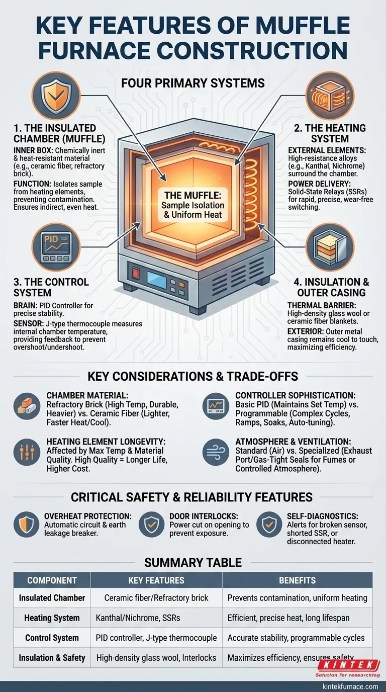 머플로의 주요 특징은 무엇인가요? 고온 실험실에서의 정밀성과 안전성 발견 시각적 가이드