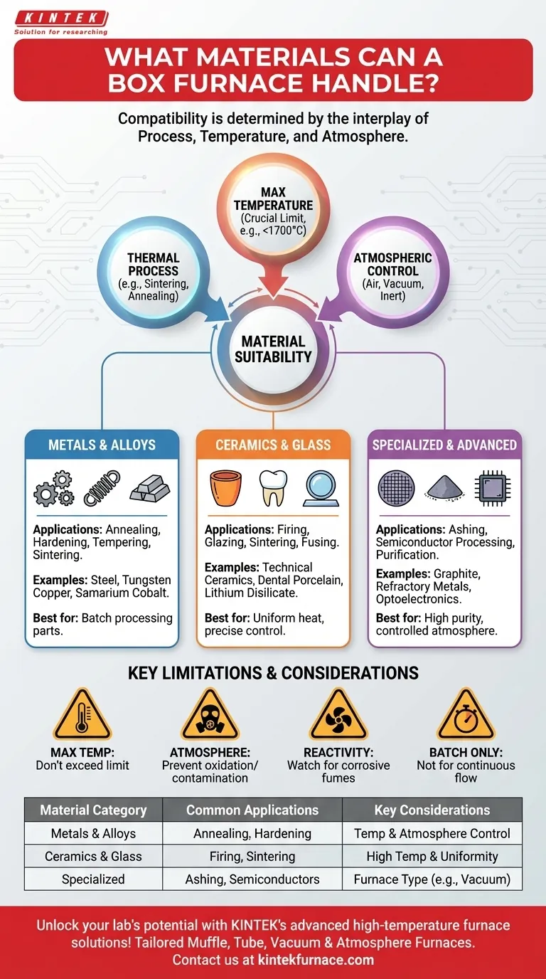 ボックス炉で処理できる材料の種類は？金属、セラミックス、その他の材料に対応する多用途ソリューション ビジュアルガイド