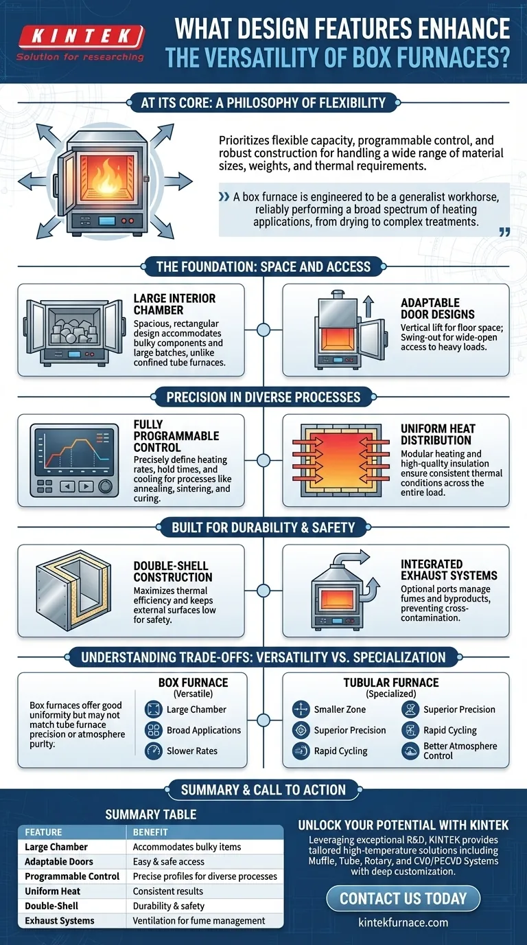 Quais características de design aumentam a versatilidade dos fornos de câmara? Aumente a Flexibilidade de Processamento Térmico do seu Laboratório Guia Visual