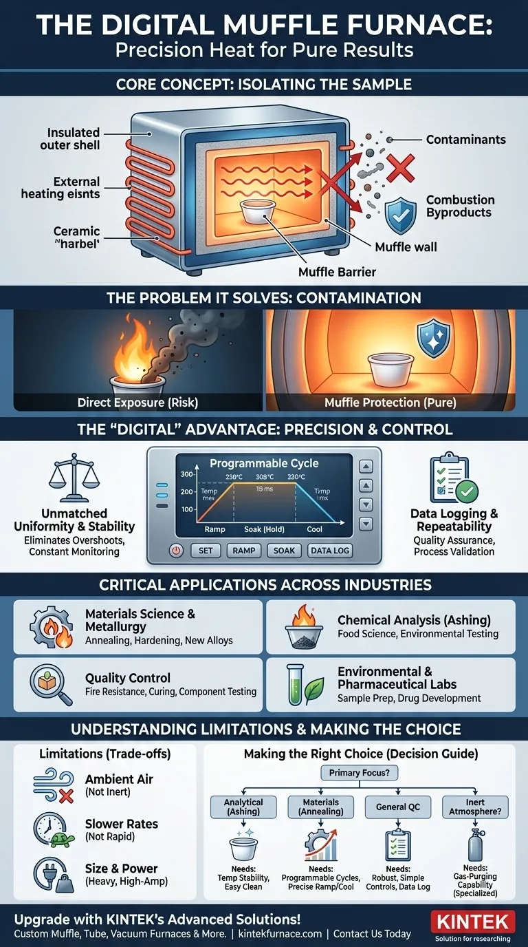 What is a digital muffle furnace and why is it important? Unlock Precision Heating for Your Lab Visual Guide