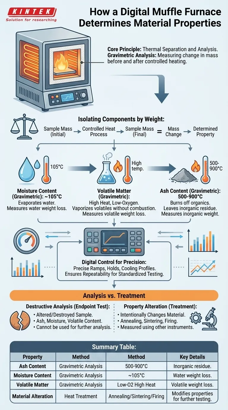 デジタルマッフル炉はどのように材料特性の特定に使用されますか？研究室での正確な熱分析を可能にする ビジュアルガイド
