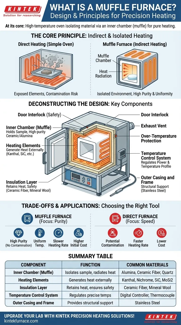 머플로(muffle furnace)는 무엇이며 어떻게 설계되었을까요? 깨끗하고 고온의 가열을 통해 순수한 결과를 얻는 방법을 알아보세요 시각적 가이드